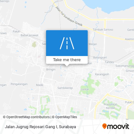 Jalan Jugrug Rejosari Gang I map