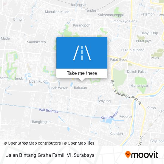 Jalan Bintang Graha Famili VI map