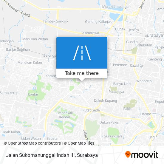 Jalan Sukomanunggal Indah III map