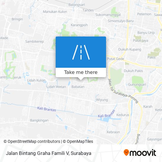 Jalan Bintang Graha Famili V map