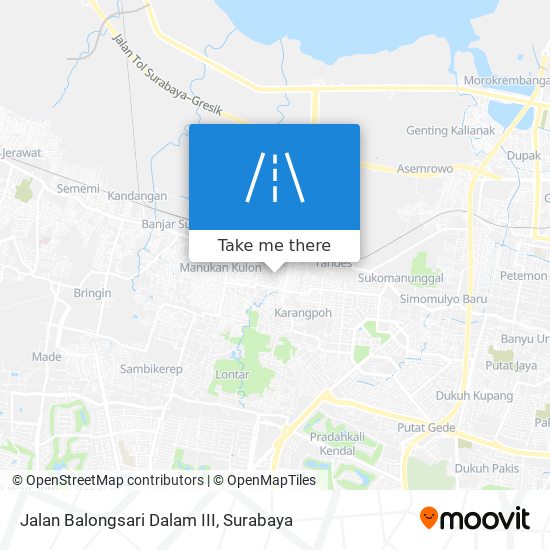 Jalan Balongsari Dalam III map