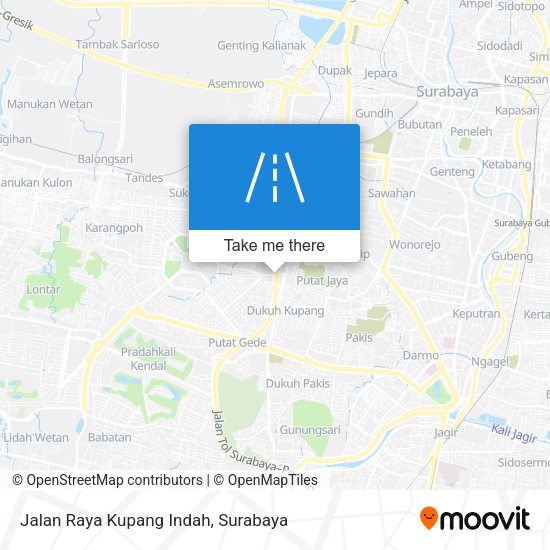 Jalan Raya Kupang Indah map
