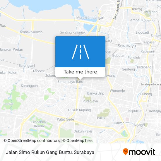 Jalan Simo Rukun Gang Buntu map