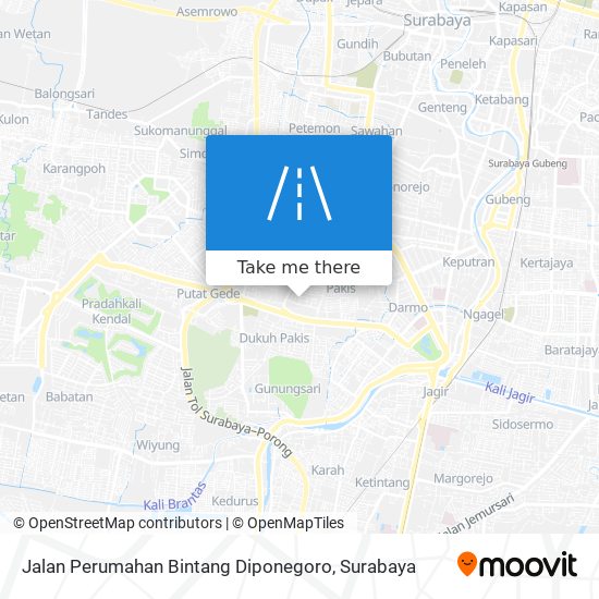 Jalan Perumahan Bintang Diponegoro map