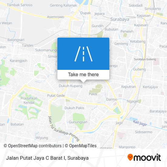 Jalan Putat Jaya C Barat I map