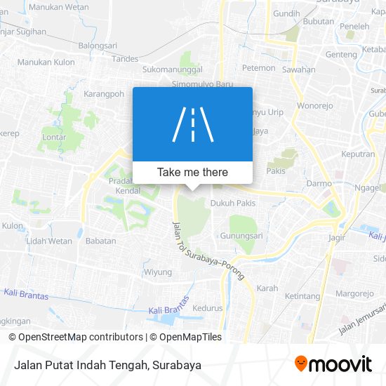 Jalan Putat Indah Tengah map