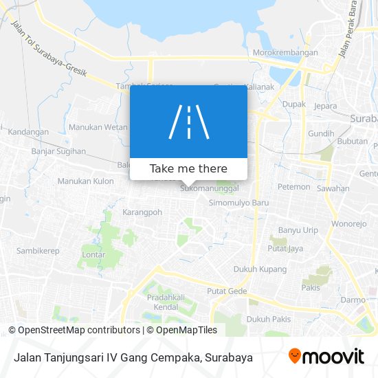Jalan Tanjungsari IV Gang Cempaka map