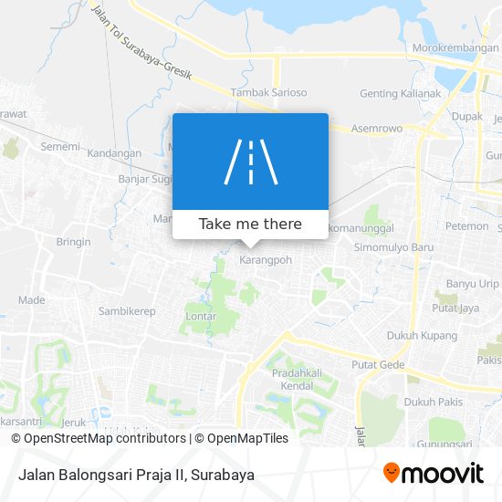 Jalan Balongsari Praja II map