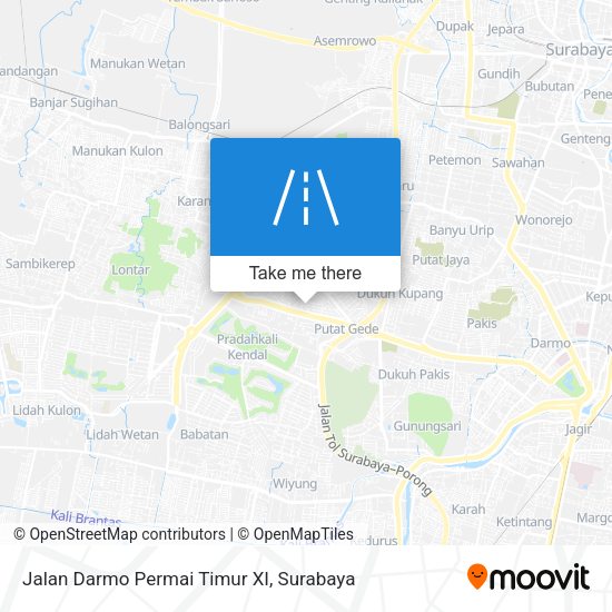 Jalan Darmo Permai Timur XI map
