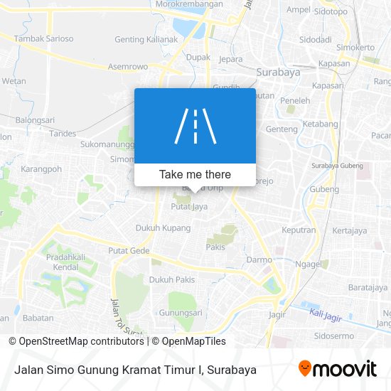 Jalan Simo Gunung Kramat Timur I map