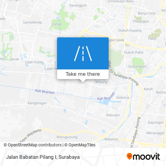 Jalan Babatan Pilang I map