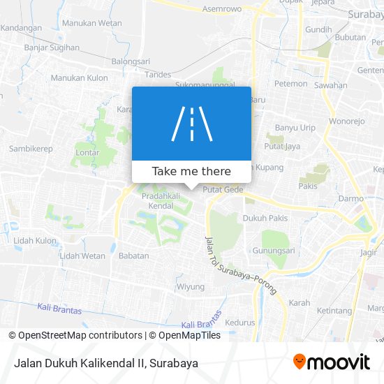 Jalan Dukuh Kalikendal II map