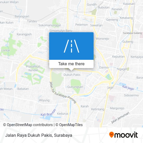 Jalan Raya Dukuh Pakis map
