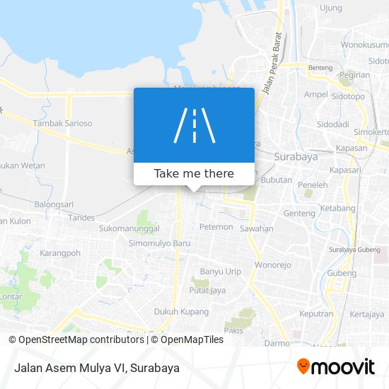 Jalan Asem Mulya VI map