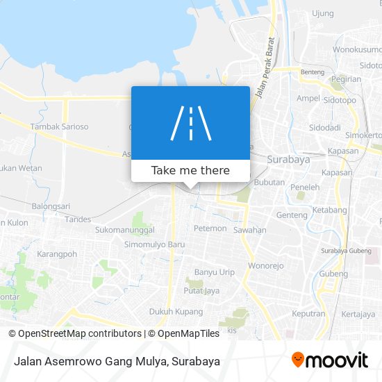 Jalan Asemrowo Gang Mulya map