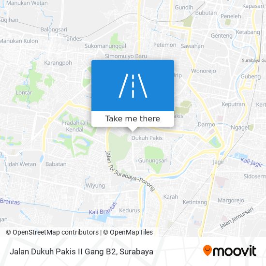 Jalan Dukuh Pakis II Gang B2 map