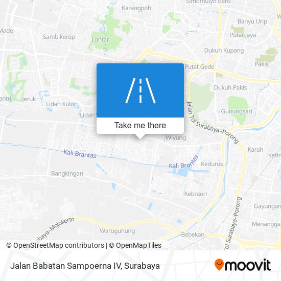 Jalan Babatan Sampoerna IV map