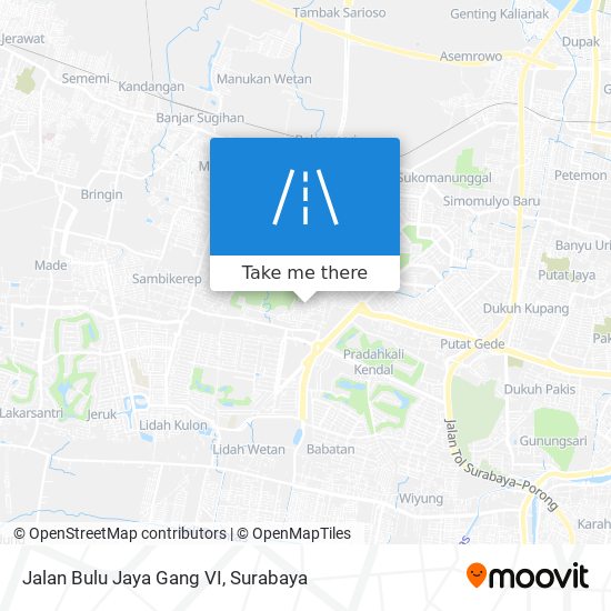 Jalan Bulu Jaya Gang VI map