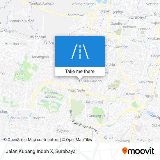 Jalan Kupang Indah X map