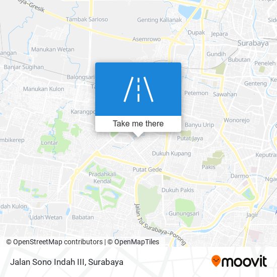 Jalan Sono Indah III map