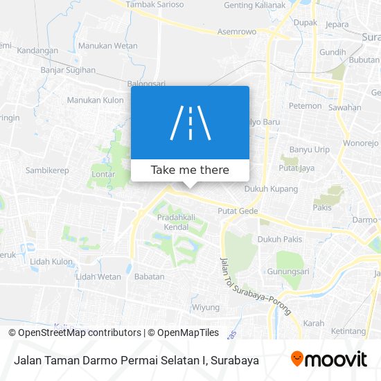 Jalan Taman Darmo Permai Selatan I map