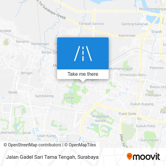 Jalan Gadel Sari Tama Tengah map