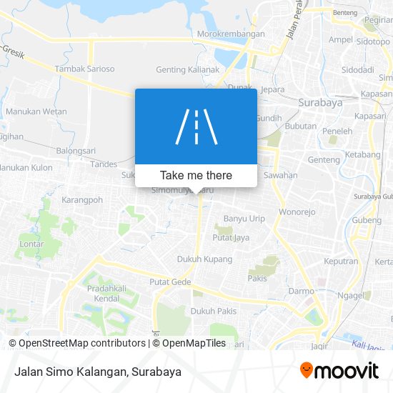 Jalan Simo Kalangan map