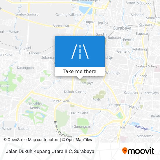 Jalan Dukuh Kupang Utara II C map