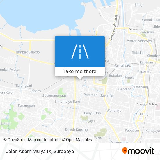 Jalan Asem Mulya IX map