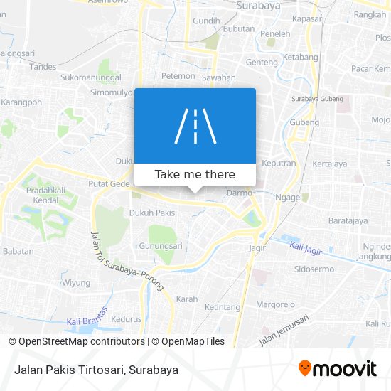 Jalan Pakis Tirtosari map