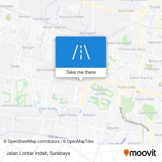 Jalan Lontar Indah map