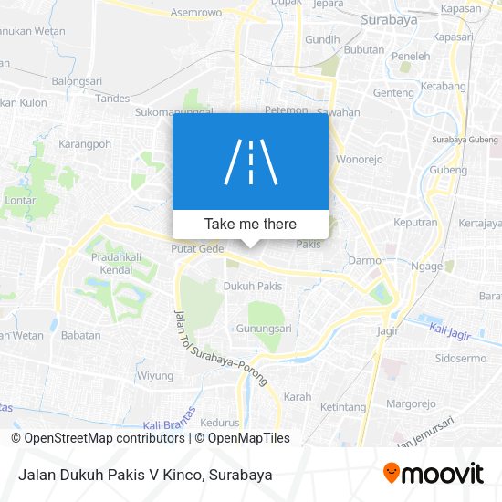 Jalan Dukuh Pakis V Kinco map