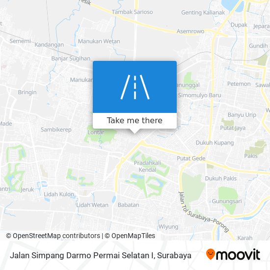 Jalan Simpang Darmo Permai Selatan I map