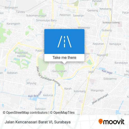 Jalan Kencanasari Barat VI map