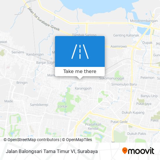 Jalan Balongsari Tama Timur VI map