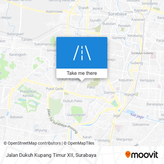 Jalan Dukuh Kupang Timur XII map