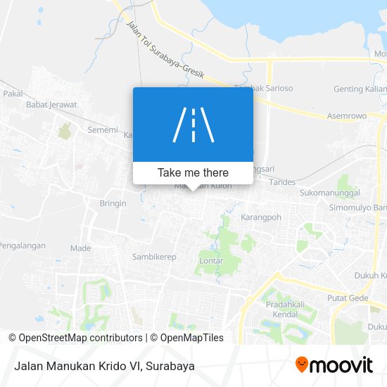 Jalan Manukan Krido VI map