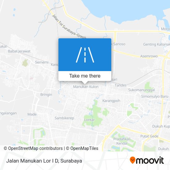 Jalan Manukan Lor I D map