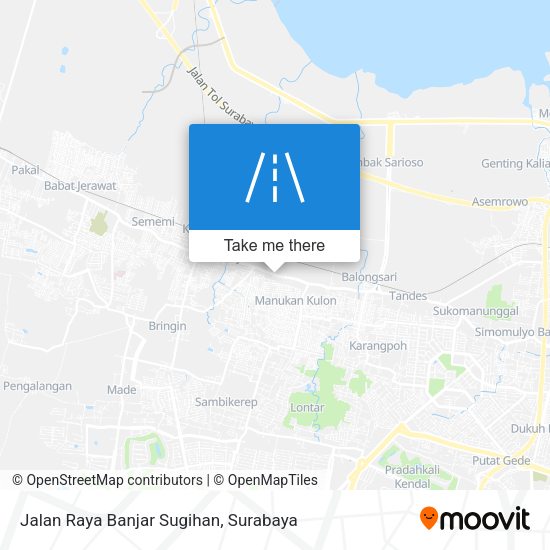 Jalan Raya Banjar Sugihan map