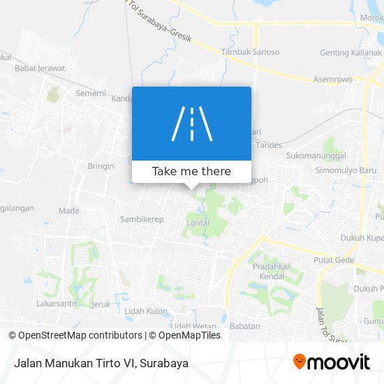 Jalan Manukan Tirto VI map