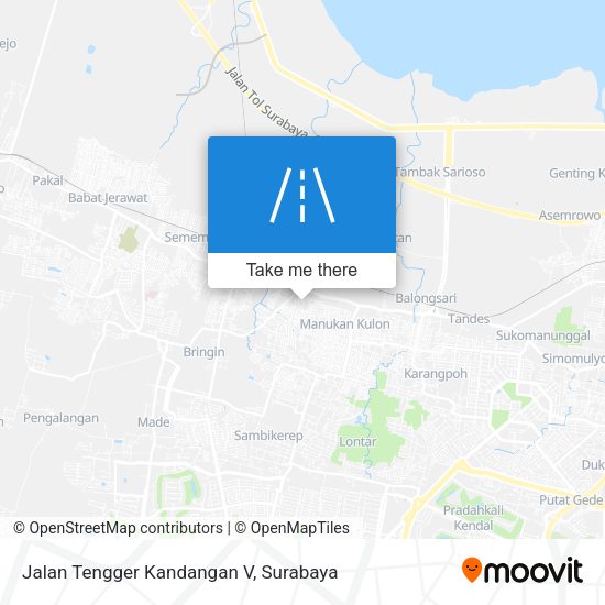 Jalan Tengger Kandangan V map
