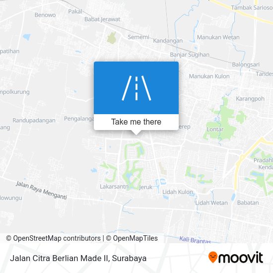 Jalan Citra Berlian Made II map