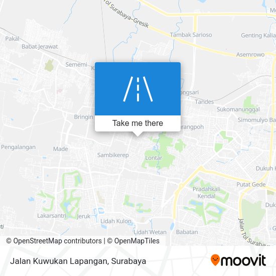 Jalan Kuwukan Lapangan map