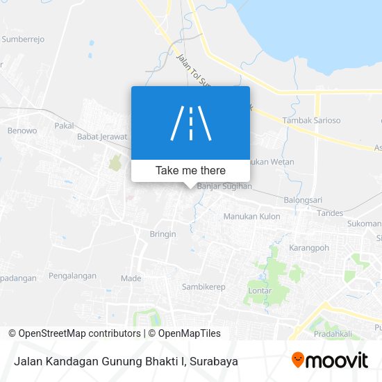 Jalan Kandagan Gunung Bhakti I map