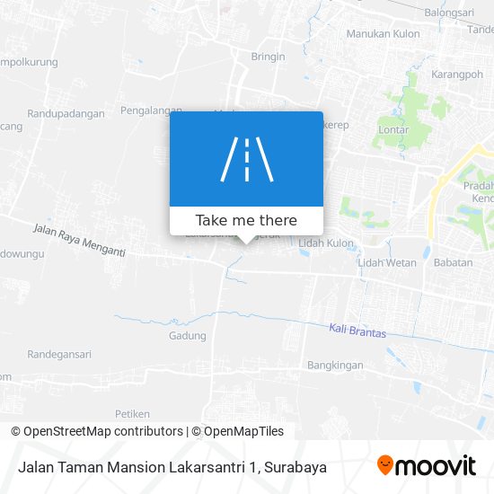 Jalan Taman Mansion Lakarsantri 1 map