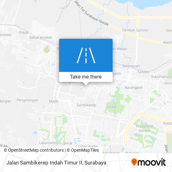 Jalan Sambikerep Indah Timur II map