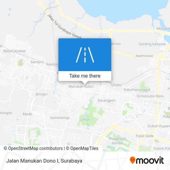 Jalan Manukan Dono I map
