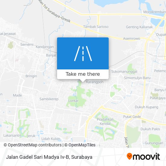 Jalan Gadel Sari Madya Iv-B map