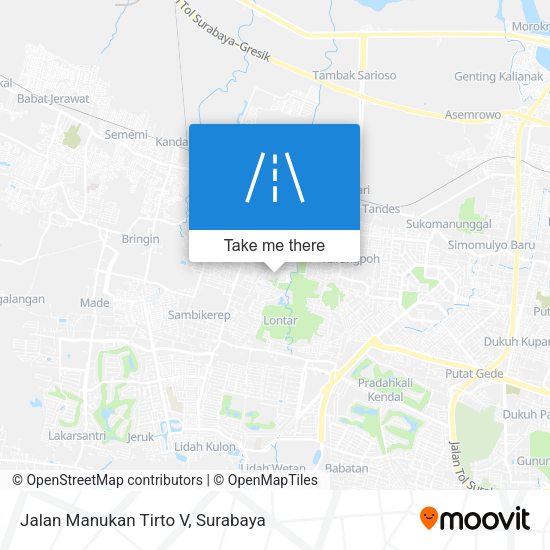 Jalan Manukan Tirto V map