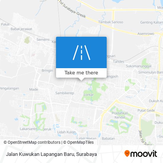 Jalan Kuwukan Lapangan Baru map